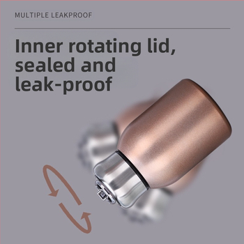 Φορητό θερμός από ανοξείδωτο ατσάλι 304, μίνι, μικρό, τσούξιμο, υψηλής ποιότητας, μικρό κύπελλο κοιλιάς, απλό δαχτυλίδι προσγείωσης, συνοδευτικό κύπελλο τσέπης