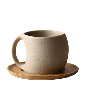 Jaapani stiilis retro kohvitass ja alustass, mis sobib loominguliseks jämedaks keraamikaks, lillekupiks, majapidamise tipptasemel peen kruus Amazonist