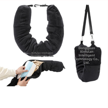 Naujas kelioninis galvos atlošas, minkštas, pliušinis, paminkštintas drabužių bagažo pagalvės užvalkalas, skirtas lauko daugiafunkciniam U formos nešiojamam galvos atlošui