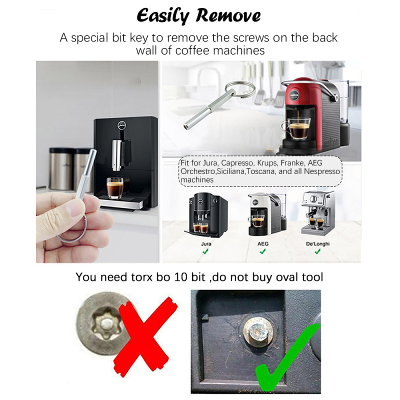 Kohvimasina remonditööriista silikoonrõngas Jura spetsiaalsed tööriistad, mis toetavad silikoonrõnga kasutamist