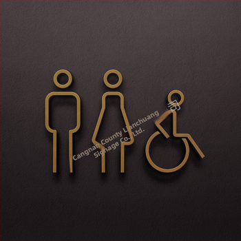 Parduotuvės viešbutis B ir B 3D trimatis vyrų tualeto, moterų tualeto sienos lipdukas, tualeto durų ir tualeto ženklas