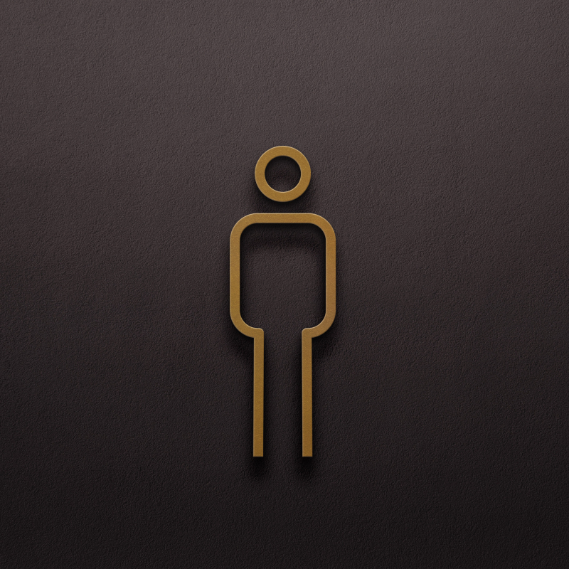 Parduotuvės viešbutis B ir B 3D trimatis vyrų tualeto, moterų tualeto sienos lipdukas, tualeto durų ir tualeto ženklas