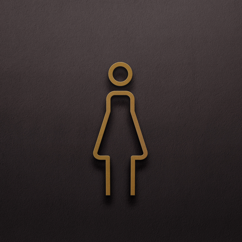 Parduotuvės viešbutis B ir B 3D trimatis vyrų tualeto, moterų tualeto sienos lipdukas, tualeto durų ir tualeto ženklas