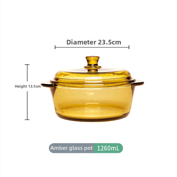 Kodumajapidamises kasutatav läbipaistev pliivaba paksendatud kristallist karastatud klaasist kauss kaanega supikauss nuudlikauss klaasist pott mikrolaineahi saadaval