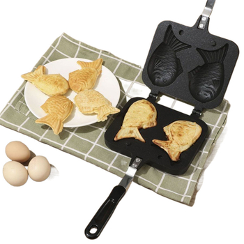 Küpsetusvahendid Snapper Fish põletusvorm Kodune vahvlikala küpsetamine küpsisevorm Mittenakkuv pann