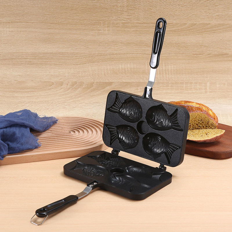 Küpsetusvahendid Snapper Fish põletusvorm Kodune vahvlikala küpsetamine küpsisevorm Mittenakkuv pann