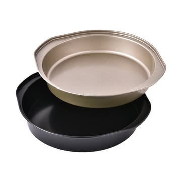 Εργοστάσιο χονδρικής 8 ιντσών αντικολλητικό binaural πίτσα ταψί ουράνιο τόξο κέικ ψησίματος ταψί μπάρμπεκιου πίτσα κουζίνα καλούπι ψησίματος