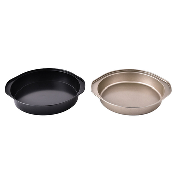 Εργοστάσιο χονδρικής 8 ιντσών αντικολλητικό binaural πίτσα ταψί ουράνιο τόξο κέικ ψησίματος ταψί μπάρμπεκιου πίτσα κουζίνα καλούπι ψησίματος