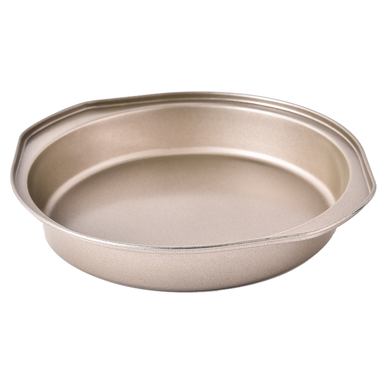 Εργοστάσιο χονδρικής 8 ιντσών αντικολλητικό binaural πίτσα ταψί ουράνιο τόξο κέικ ψησίματος ταψί μπάρμπεκιου πίτσα κουζίνα καλούπι ψησίματος