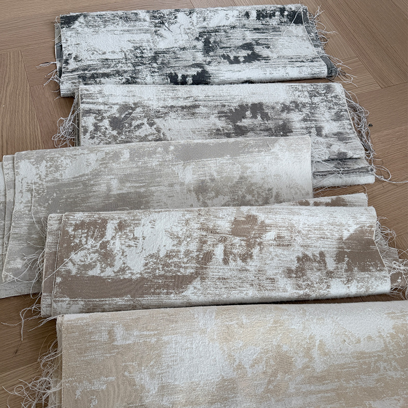 Kašmiirist kvaliteetne šenill-žakaarkardin, uus paksendatud magamistoa pimendav prantsuse kreemjas riie