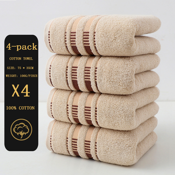 Tarpvalstybinis grynos medvilnės rankšluosčių, 4 vnt. pakuotė, europietiško stiliaus, eksportas, karštai parduodami suaugusiųjų minkšti medvilniniai rankšluosčiai veidui, prausimosi servetėlės.