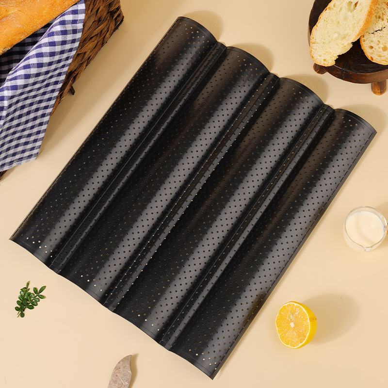 Prantsuse saia rest Prantsuse baguette baguette 4-tasane 3-tasane Prantsuse baguette baguette küpsetusplaat vorm mittenakkuva taina küpsetusvorm