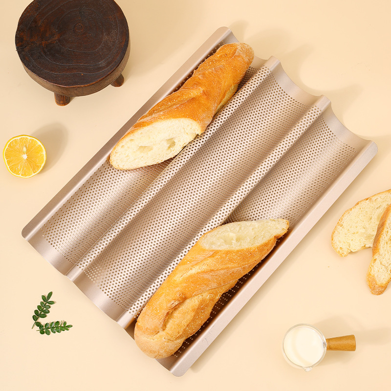 Prantsuse saia rest Prantsuse baguette baguette 4-tasane 3-tasane Prantsuse baguette baguette küpsetusplaat vorm mittenakkuva taina küpsetusvorm