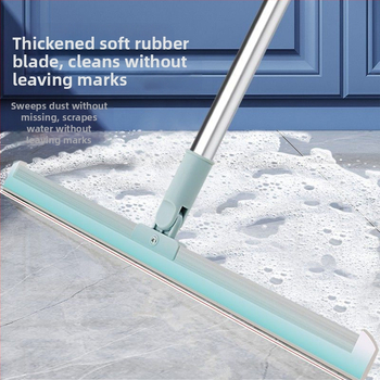 Ștergător de baie din silicon, curățare de baie, podea, sticlă, răzuitor, artefact, măturare păr, măturare apă magică, mătură magică