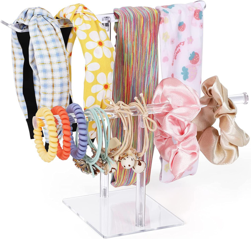 Tarpvalstybinė akrilinė plaukų juostų laikymo vitrina, plaukų juostos surinkimo vitrinos, plaukų aksesuarų laikymo lentynos partija