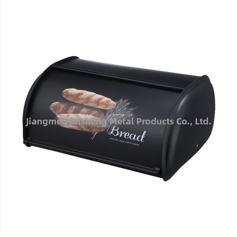 Piiriülene valge metallist trummi leivakarp lääne stiilis köögitoidu suupistete hoiukarp köögi hoiukarp Jiangmen