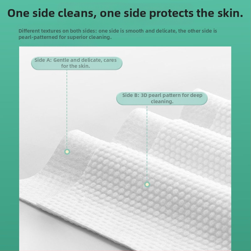 Jednorazové čistiace utierky na tvár, Vyberateľné čistiace utierky na tvár so zahustenými perlami, Mäkké bavlnené utierky, Čistiace utierky na tvár, Veľkoobchod do kozmetických salónov