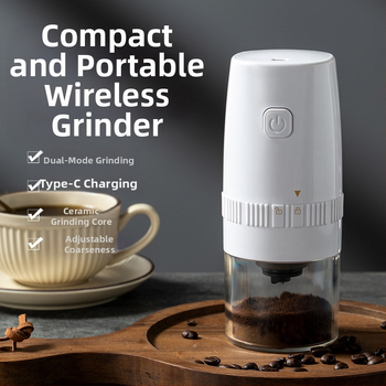 Elektrinis pupelių malūnėlis Mažas buitinis rankinis kavos pupelių malūnėlis Nešiojamas automatinis malūnėlis Rankinis kavos malūnėlis Kavos aparatas