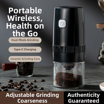 Elektrinis pupelių malūnėlis Mažas buitinis rankinis kavos pupelių malūnėlis Nešiojamas automatinis malūnėlis Rankinis kavos malūnėlis Kavos aparatas