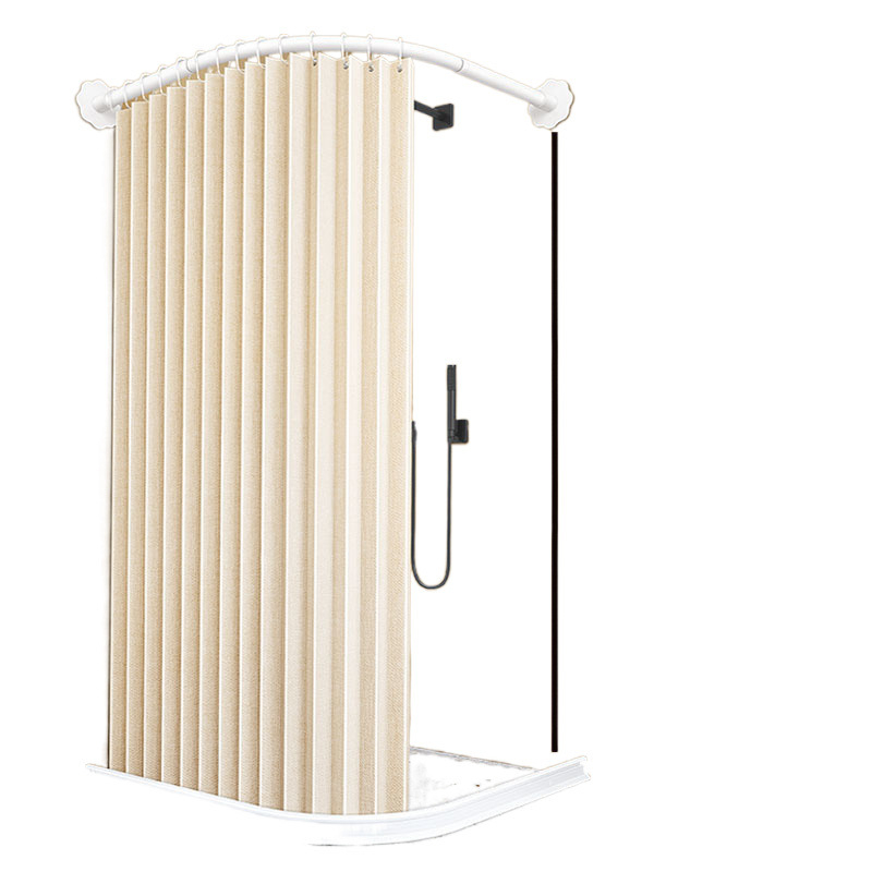 Tualettruumi vannitoa vaheseina kardinaülikond dušš paksendatud perforeeritud dušikardin veekindel riie magnetiline kaar veetõke