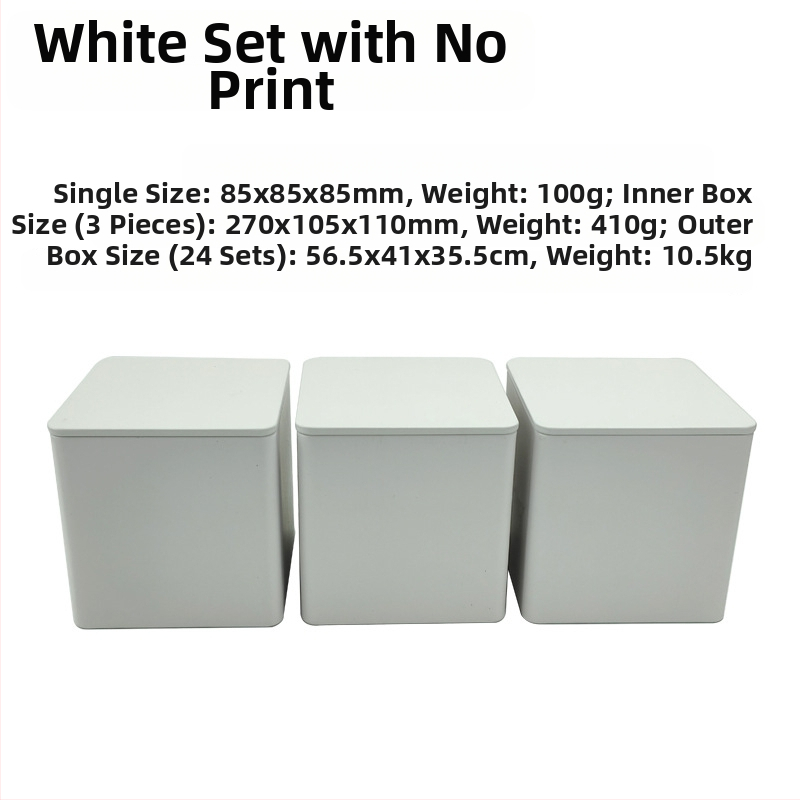 Bambusest kaanega raudkarbi ruudukujuline purk Lihtne sisestus Euroopa ja Ameerika stiilis kohvikommide teepurk Tinplate suletud pakendiga metallpurk