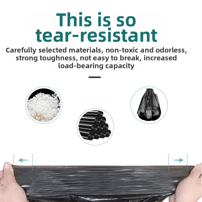 Голяма торба за боклук, голяма, дебела, не е лесна за счупване, преносима домакинска кухненска чанта, търговска жилетка, найлонова торба, партида