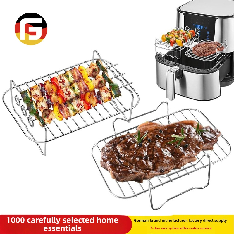 Amazon Explosions Square õhufritüüri grillülikond koos küpsetusprooviga õhufritüüri grillvõrk aurutusrestiga grill