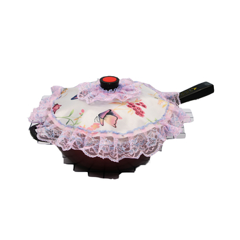 Αδιάβροχο ύφασμα κορεάτικου τύπου μεγάλο κάλυμμα κουταλιού, κάλυμμα σκόνης για κουτάλι τηγανίσματος, κάλυμμα από δαντελένιο ύφασμα, κάλυμμα σκόνης ατμομάγειρα, προσαρμοσμένο μέγεθος