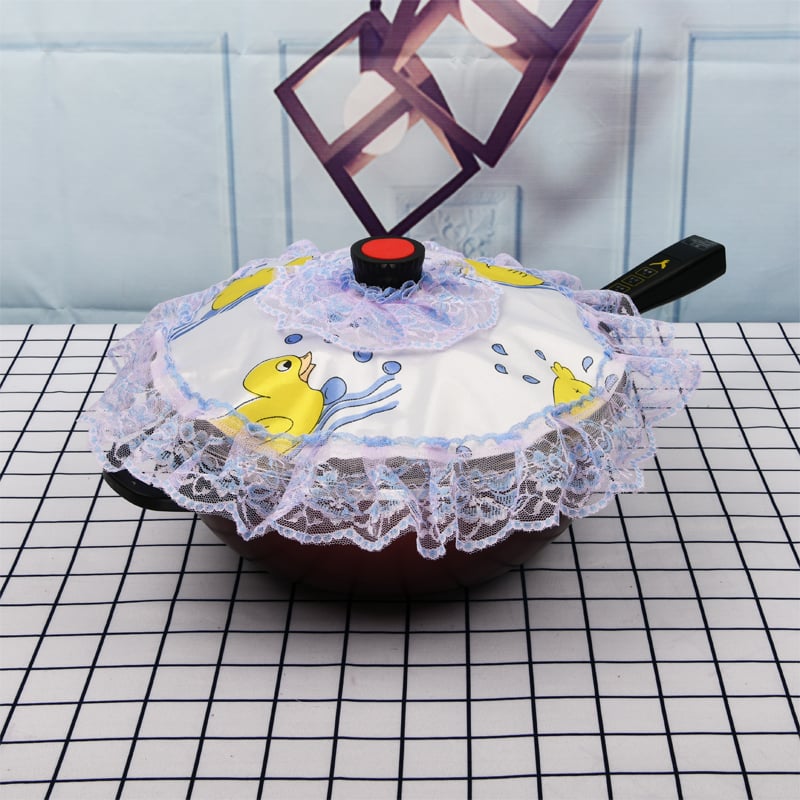 Ūdensizturīgs auduma korejiešu stila liels karotes pārsegs, putekļu pārsegs cepšanas karotei, mežģīņu auduma pārsegs, tvaika katla putekļu pārsegs, pielāgots izmērs