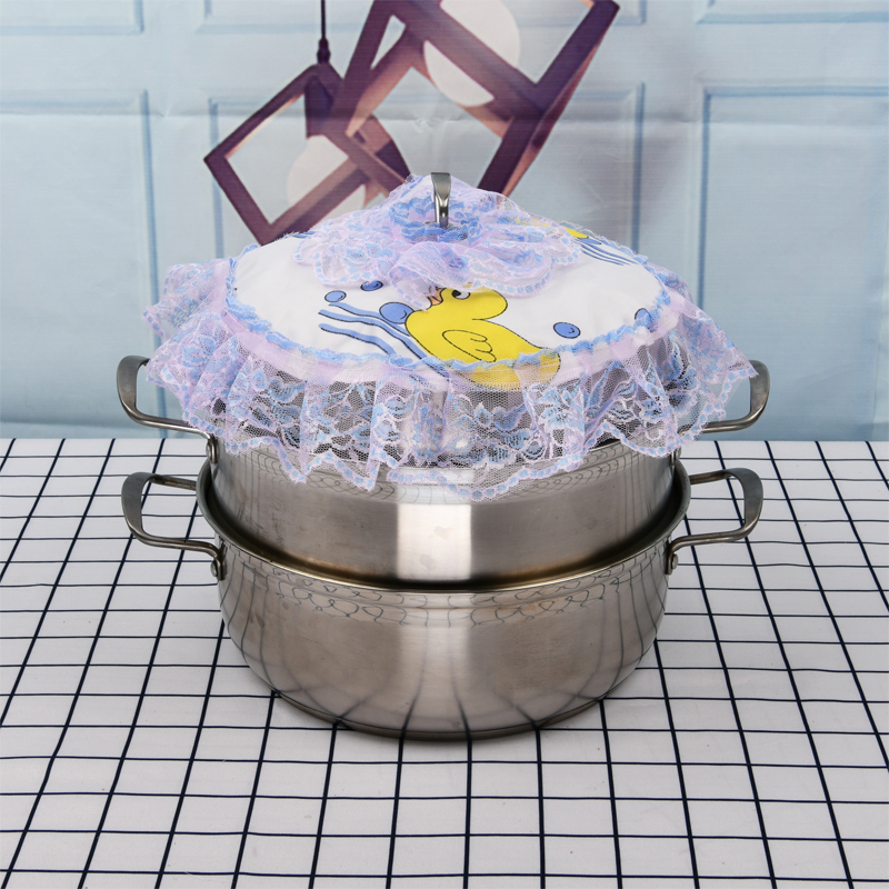 Αδιάβροχο ύφασμα κορεάτικου τύπου μεγάλο κάλυμμα κουταλιού, κάλυμμα σκόνης για κουτάλι τηγανίσματος, κάλυμμα από δαντελένιο ύφασμα, κάλυμμα σκόνης ατμομάγειρα, προσαρμοσμένο μέγεθος