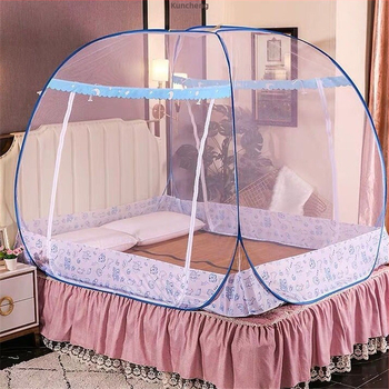 Πτυσσόμενη κουνουπιέρα μογγολικής κατασκευής χωρίς εγκατάσταση 1,5 μ. Κρεβάτι 1,8 μ. Δίκλινο Οικιακό Μονόπορτο Φοιτητικό Κοιτώνα 1,0 μ.