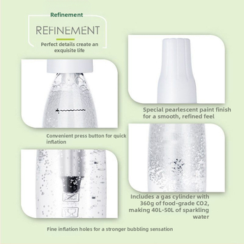 Μηχανή φυσαλίδων Φουσκωτή ανθρακούχου νερού Φορητή μηχανή ανθρακούχου νερού Ανθρακούχο ποτό Σόδα Σόδα Διοξείδιο του άνθρακα