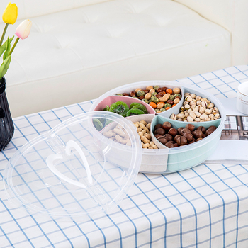 Loominguline ümmargune puuviljakarp kärgstruktuuriga puuviljataldrik elutoa majapidamiskommitaldrik suupiste kuivatatud puuviljakarp plastist läbipaistev puuviljataldrik