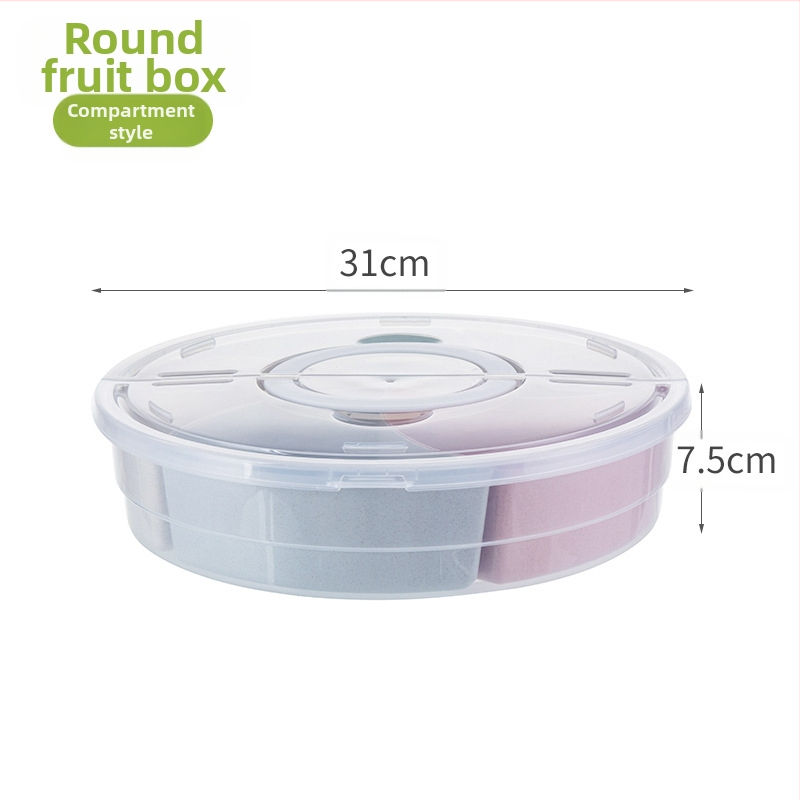 Loominguline ümmargune puuviljakarp kärgstruktuuriga puuviljataldrik elutoa majapidamiskommitaldrik suupiste kuivatatud puuviljakarp plastist läbipaistev puuviljataldrik