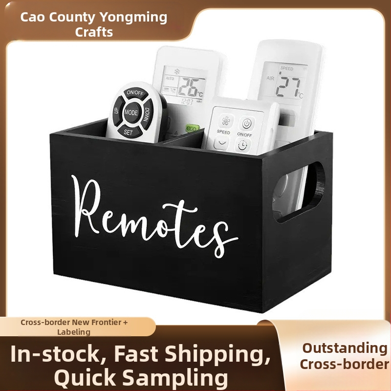 Koka nodalījuma uzglabāšanas kaste ar galda kafijas tējas maisiņu uzglabāšanas kasti un rokturi, galda tālvadības pults uzglabāšanas kaste, vairumtirdzniecība