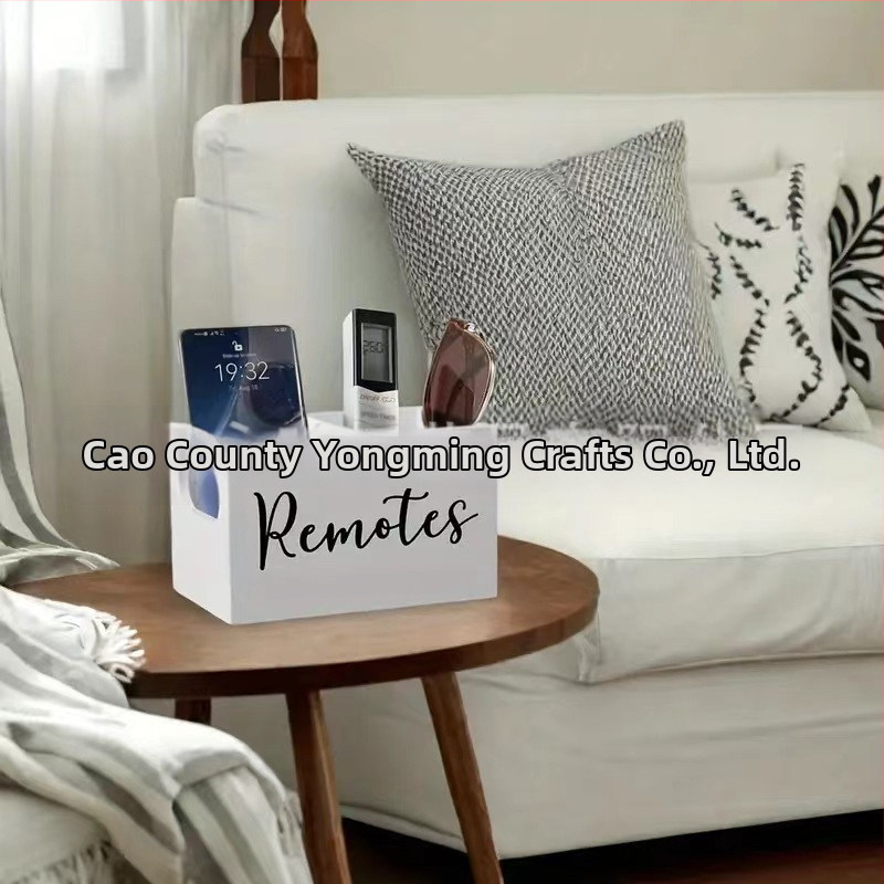 Drevená úložná skrinka na čajové vrecúška s rukoväťou, stolová úložná skrinka na diaľkové ovládanie, veľkoobchod