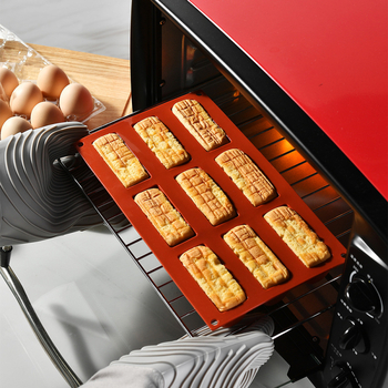 Φόρμα σιλικόνης για κέικ σοκολάτας, 9 τρύπες, ημικυλινδρική, μακριά λωρίδα, για κέικ σιλικόνης, DIY