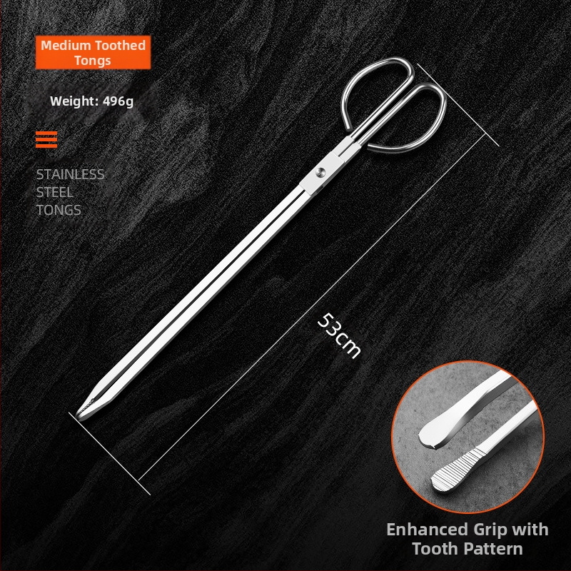 Nerūdijančio plieno ugnies žnyplės, sutankintos, dantytos, neslystančios, sanitarinės replės, sanitarijos, tualeto rinkiklis, buitinės, pamušalu dengtos, anglies pluošto žnyplės