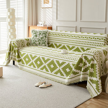 Калъф за диван, платнена кърпа, вградена в скандинавски стил, калъф за одеяло, универсален, прахоустойчив, за всички сезони