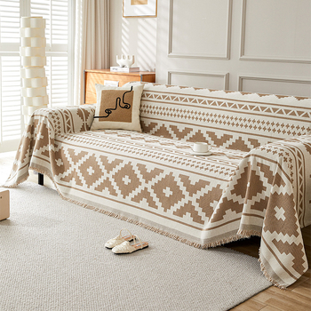 Калъф за диван, платнена кърпа, вградена в скандинавски стил, калъф за одеяло, универсален, прахоустойчив, за всички сезони