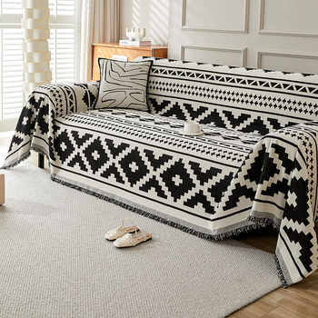 Калъф за диван, платнена кърпа, вградена в скандинавски стил, калъф за одеяло, универсален, прахоустойчив, за всички сезони