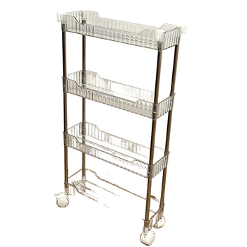 Köögivahe hoiukapp 22 Vannitoa vahe hoiuriiul Plastist tualeti külgkapp Kitsa vahe hoiustamiseks