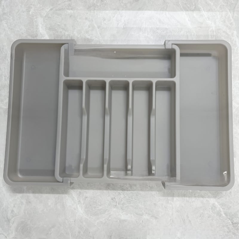 Νέο διασυνοριακό επεκτάσιμο δίσκο σκευών TEMU, επεκτάσιμο κουτί αποθήκευσης μαχαιριών και πιρουνιών, αναδιπλούμενο