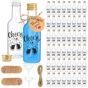 Tiesioginis gamyklinis 50 ml sulčių buteliukas iš „Amazon“ sprogimo mini buteliuko, pageidautinas kalėdinių vakarėlių dekoracijų buteliukas.