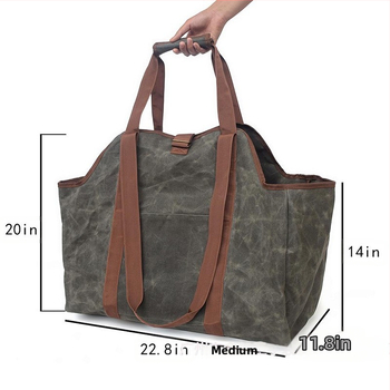 Veekindel metsaraiekott, eriti suur küttepuude transpordikott, telkimis- ja välitingimustes kasutatavate hoidikutega transpordikott, puidust lõuendkott