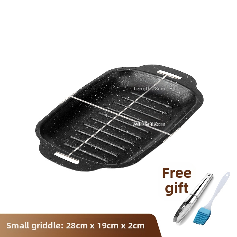 Maifani kivist grillitud kalataldrik, ristkülikukujuline grillitaldrik induktsioonpliidile, grillpann, teppanyaki, kaasaskantav grillitaldrik