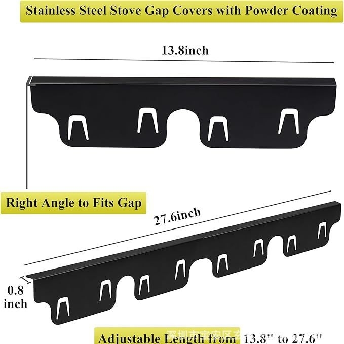 „Amazon“! Nerūdijančio plieno viryklės tarpo uždanga, stalviršio tarpo uždanga, viryklės tarpo juostelė, virtuvės viryklės tarpas
