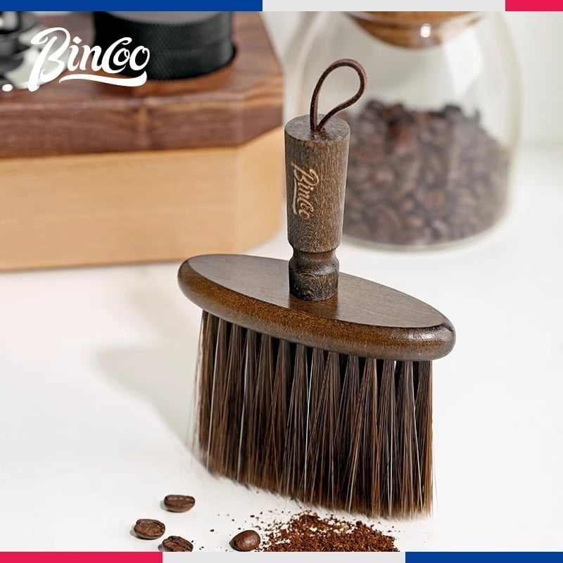 Четка за кафе машина Bincoo, четка за кафе, бар плот, четка за почистване на кафе на прах, инструмент за кафе, четка за почистване на шлака на прах