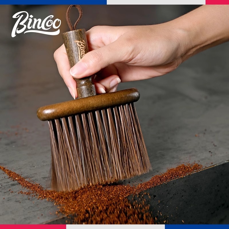 Bincoo kohvimasina hari kohvihari baarileti kohvipulbri puhastushari kohvitööriist räbupulbri puhastushari