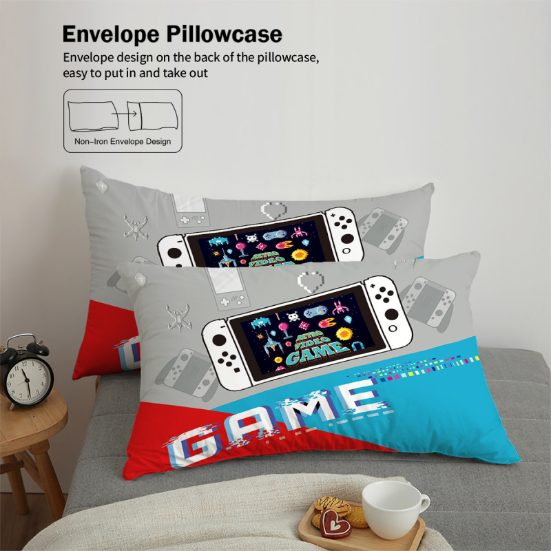 Tarpvalstybiniai „Amazon“ vaizdo žaidimų aparatų spausdinimo patalynės trijų dalių antklodės užvalkalų pagalvių užvalkalai 90 šlifavimo audinių gamintojai